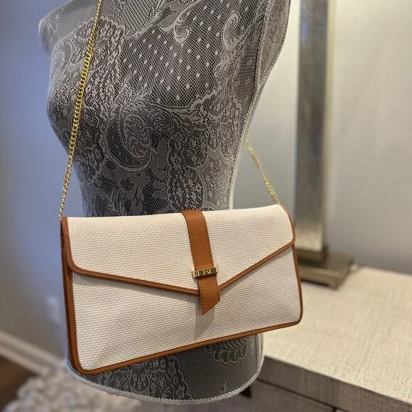 YSL Vintage Woven Leather Clutch with Leather Trim - Picture 8 of 8